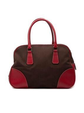 Prada Cinghiale Trimmed Canvas Canapa #330188P33B